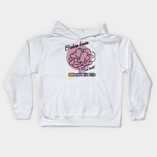 Broken brain Kids Hoodie